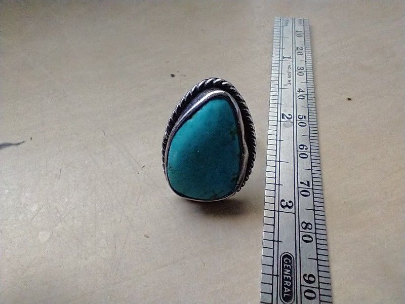 Vintage Turquoise Ring - Size 6.5