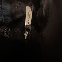 Michael Kors Jet Set Large Signature Logo Shoulder Bag Black