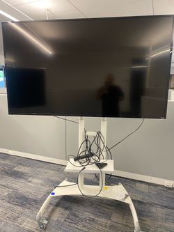 VIZIO TV on rolling cart