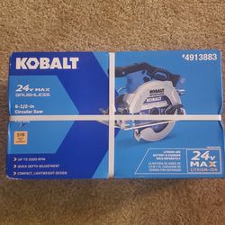 Kobalt Next-Gen 24-volt Max 6-1/2-in Brushless Cordless Circular Saw (Bare Tool)