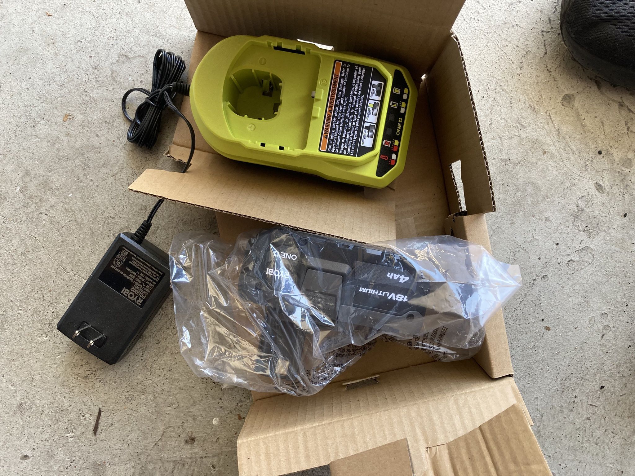 Ryobi 18V 4ah Battery And Charger