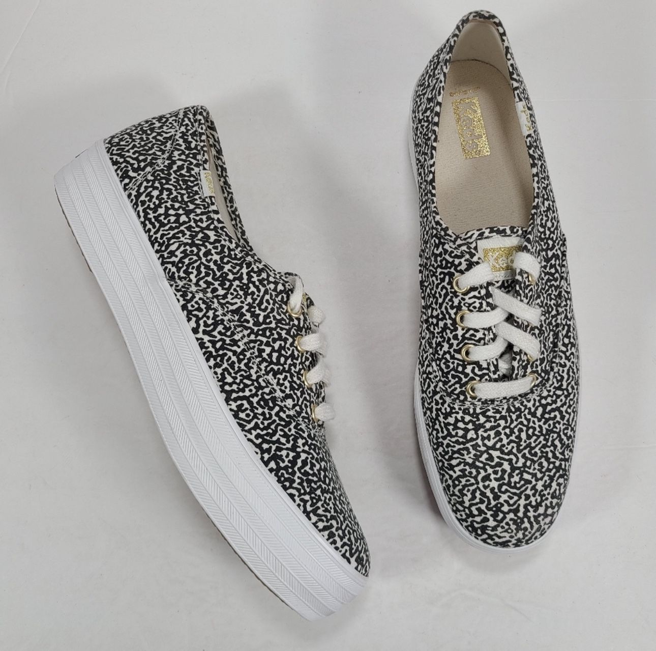 Keds Triple CVO Kick Platform Sneakers Black White Women Size 10