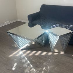 Diamond Glass Coffee Tables 