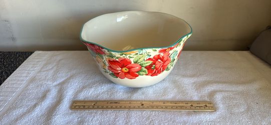 Pioneer woman vintage floral extra large ceramic bowl