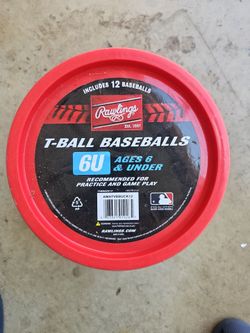 T-Ball baseballs. 6U brand new
