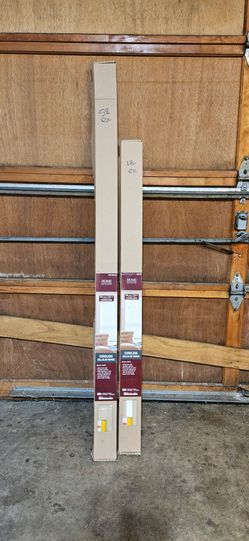 Beige mini blinds