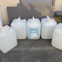 Free 5 Plastic Jars Containers 5 Gallon 