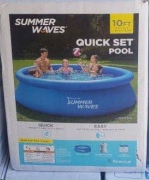 Summer Waves Quick Set 10 Ft Pool With Filter And Pump