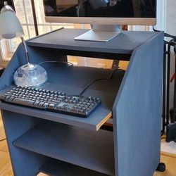 Compact Computer Desk With Storage And Hutch 