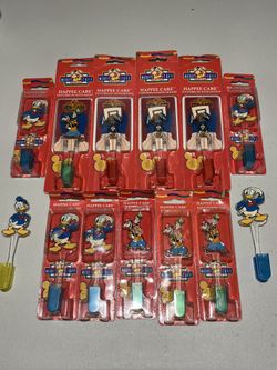 Vintage Disney Mickey Mouse Tooth Brush, Mickeys stuff for kids, 13 Brushes