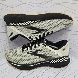 Brooks Adrenaline GTS 22 Mujer US 8 B Tenis Running Blanco Negro