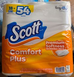 SCOTT COMFORT PLUS 18 TRIPLE ROLLS =54 FOR $12