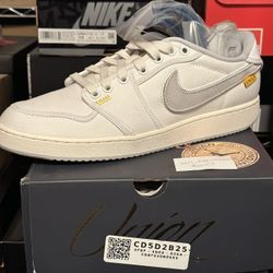 NEW 2023 AIR JORDAN 1 KO LOW “Union La Neutral Grey” Sz10