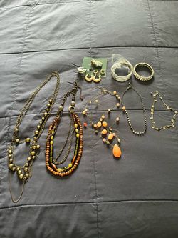 Mixed Costume Jewelry Lot – Necklaces, Bracelets, Earrings all for $45 total not each