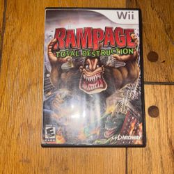 NI TENDO WII RAMPAGE TOTAL DESTRUCTION GAME