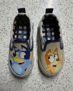 Bluey and Bingo Slip-On Shoes Toddler Size 8