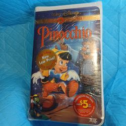 New sealed Disney Pinocchio vhs
