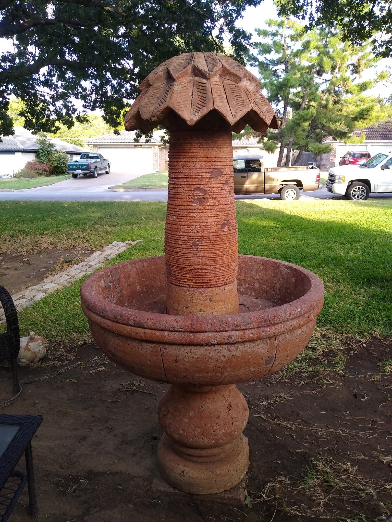 Palm Water Fountain