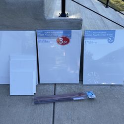 Set Of 6 Large Painting Canvases. Art Supply 