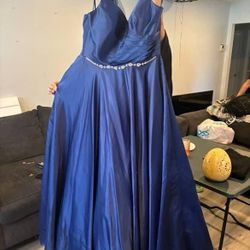 Navy Blue Prom Dress