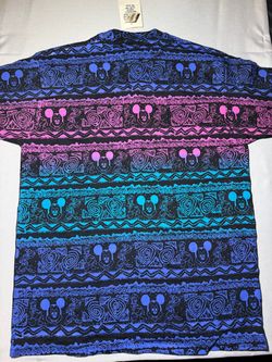 RARE 90s MICKEY MOUSE ALL-OVER PRINT T-Shirt XL/XXL Goofy Walt Disney NWT 🔥🔥