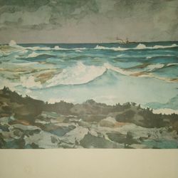 SLOOP, BERMUDA & Shore And Surf , NASSAU By Winslow Homer