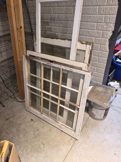 4 Old Farmhouse Windows
