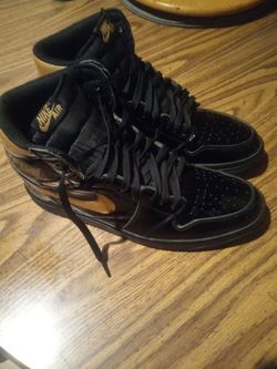 Jordan Air One Black And Gold Size 12 Men