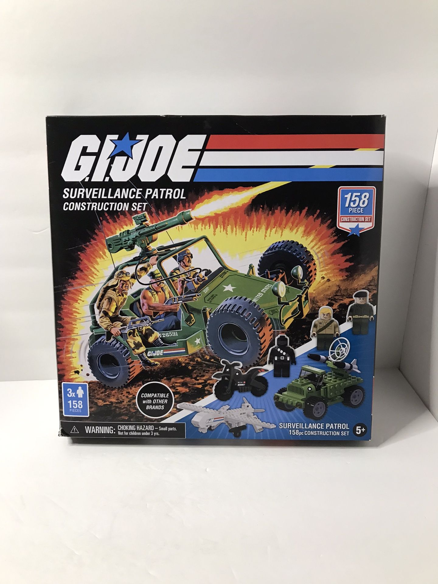 G.I.JOE SURVEILLANCE PATROL CONSTRUCTION BUILDING SET   • 158 PIECES CONSTRUCTION SET 3X MAN 5+ 