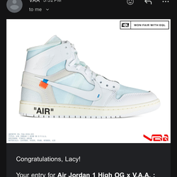 Air Jordan 1 High  "Alaska" VAA Size 14