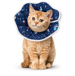 Cat Cone Collar Soft, Cat Recovery Collar to Stop Licking, Protective Cat Neck Cone After Surgery for Small Medium Cats Kittens Puppies