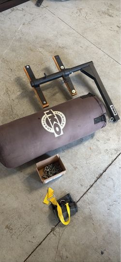 TKO Heavy Punching Bag with Wall Mount