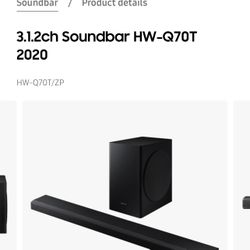 🔊 Samsung HW-Q70T 3.1.2 Channel Soundbar with Dolby Atmos – Immersive Home Theater Sound 💲**$190– OBO** (Used units retail around $229 on eBay)