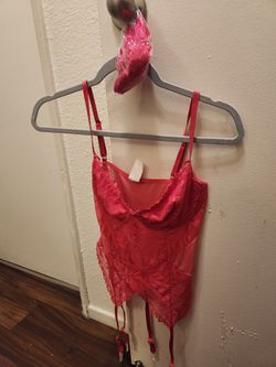 Lingerie Hot Pink Comes With Tights Never Used Medium