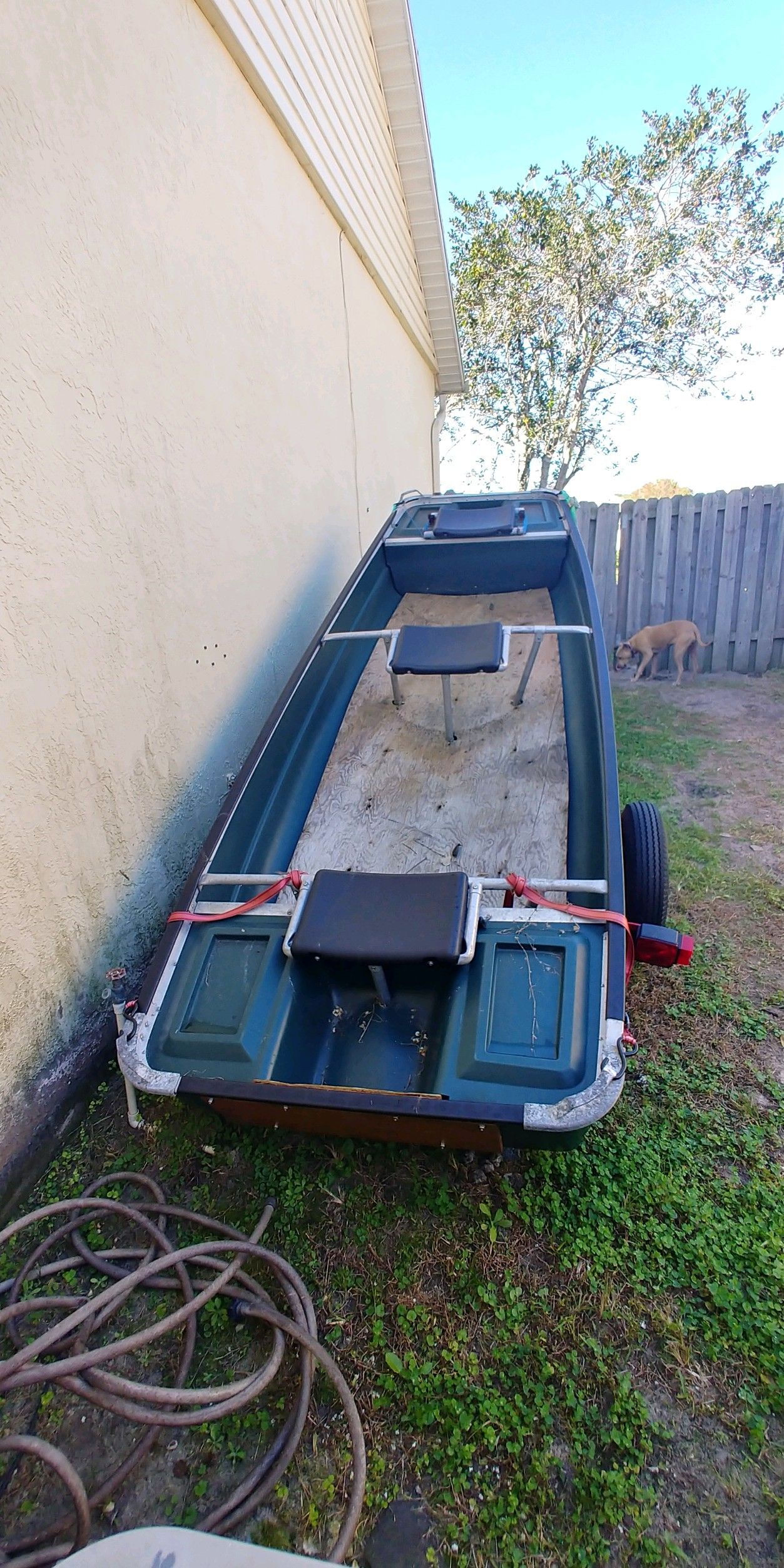 Coleman crawdad 11ft Jon boat & trailer for Sale in Daytona Beach, FL