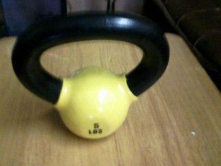 Kettle Worx 5 lb Vinyl-Coated Kettlebell – Compact Home Workout Gear for Strength & Cardio