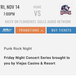 San Diego Gulls TONIGHT