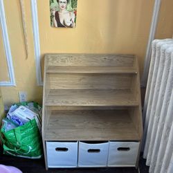 Bookshelf With Storage 