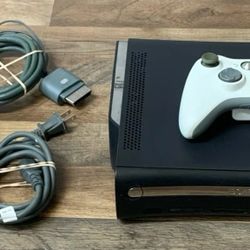 Microsoft Xbox 360 ELITE Core Model Matte Black Video Game Console System 120GB - 7 Games Included 
