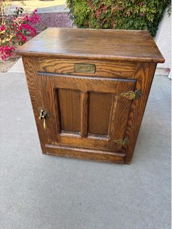 Wood nightstand