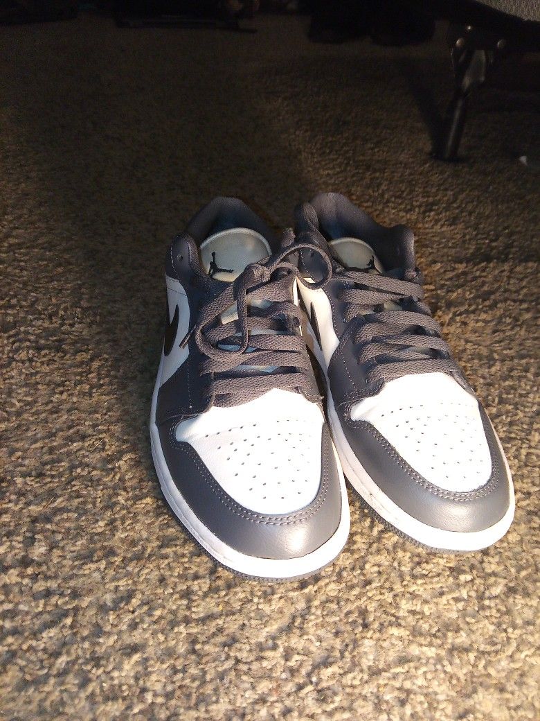 Air Jordan 1 Low Grey And Blue Size 9 Women BUY THEM PLEASE