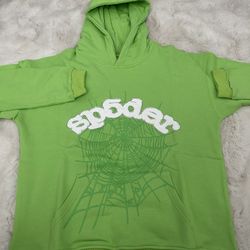 Sp5der Hoodie Medium Green 