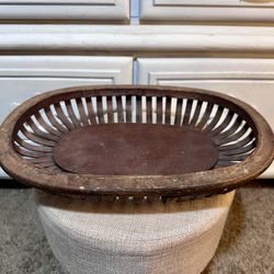 Vintage Wooden Basket