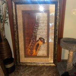 Saxophone And Violin Paintings