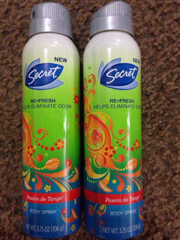 Secret Refresh Tango Passion Body Spray Pasion de Tango Spray para Cuerpo