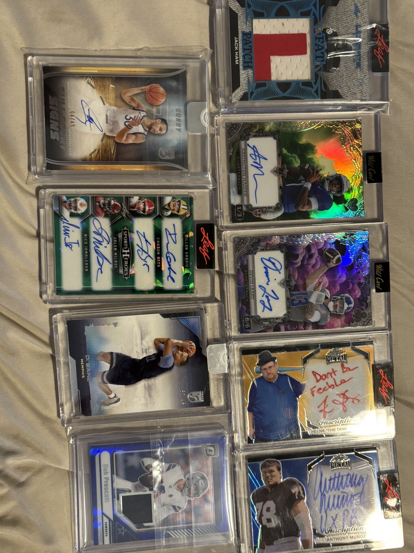 Auto Graph Sports Cards, And Others