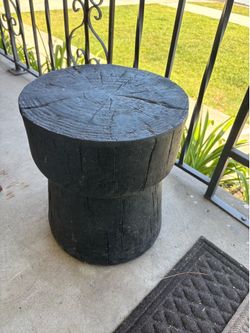 Black side table indoor outdoor