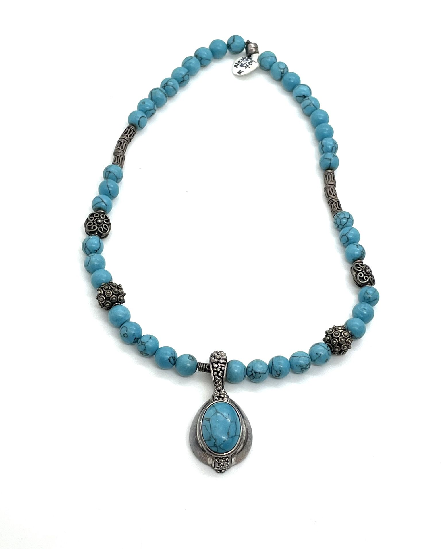 Sterling Turquoise Necklace 