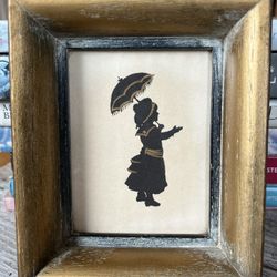 Vintage Silhouette Framed
