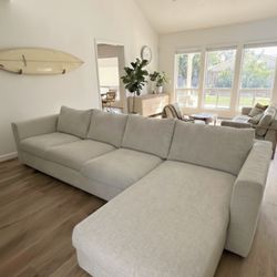 Modern Beige Sofa Couch